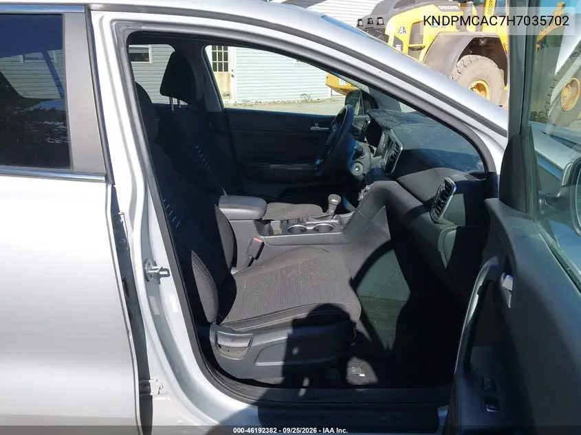 2017 KIA SPORTAGE VIN KNDPMCAC7H7035702 — фото 5