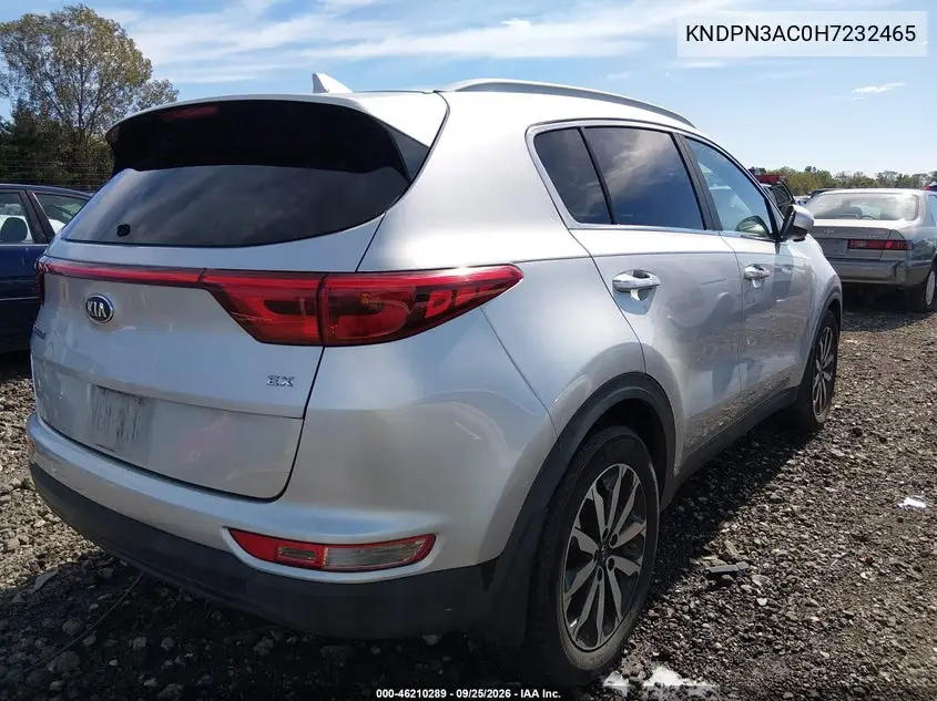 2017 KIA SPORTAGE VIN KNDPN3AC0H7232465 — фото 4