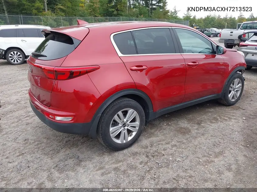 2017 KIA SPORTAGE VIN KNDPM3ACXH7213523 — фото 4