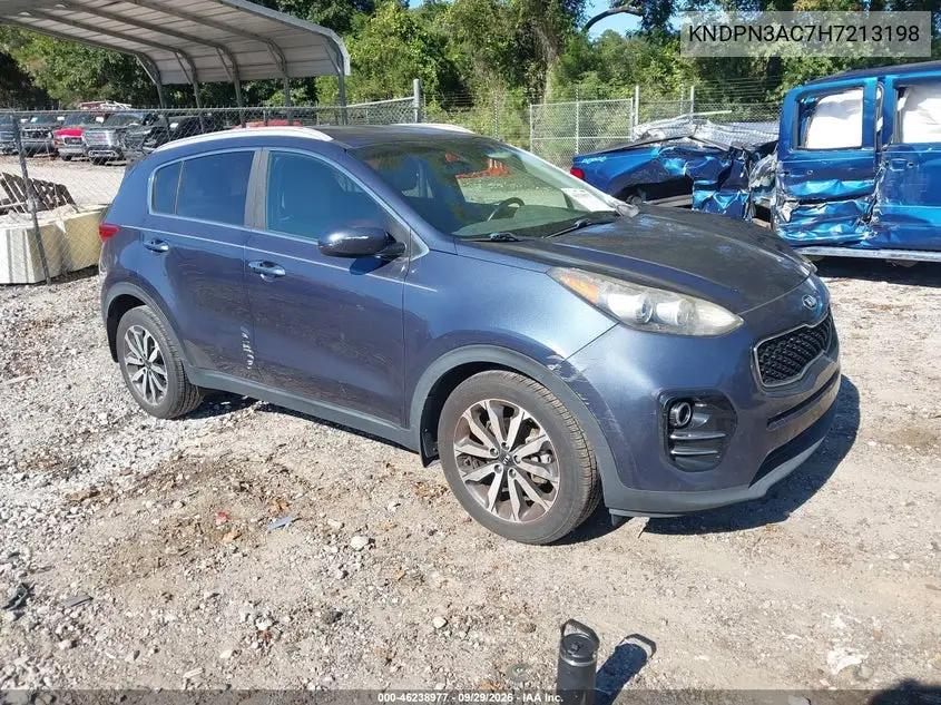 KIA SPORTAGE 2017, VIN KNDPN3AC7H7213198