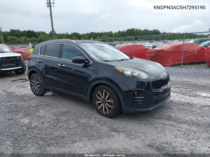 KIA SPORTAGE 2017, VIN KNDPN3AC5H7295190