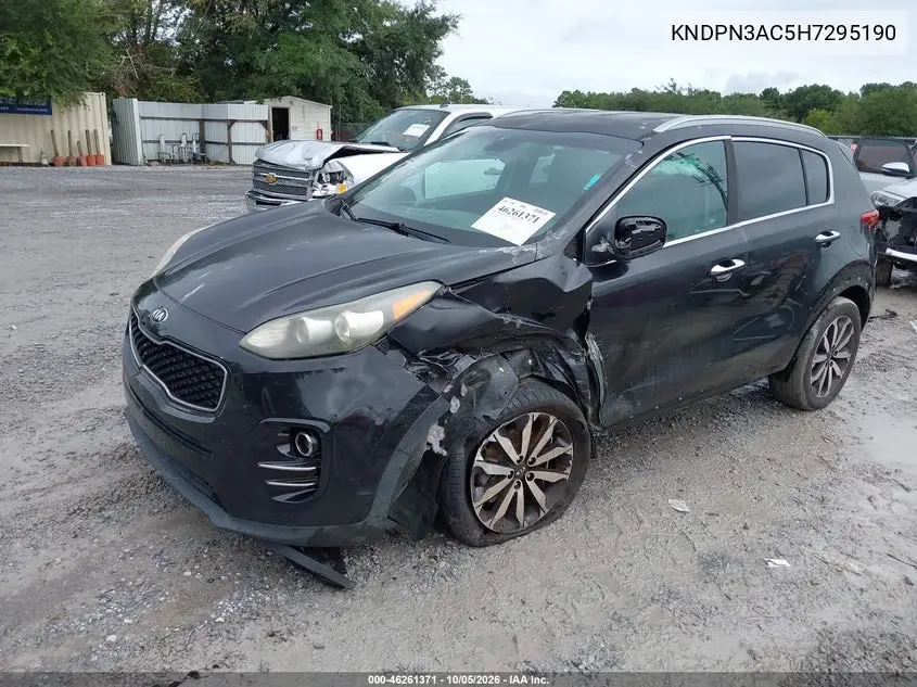 2017 KIA SPORTAGE VIN KNDPN3AC5H7295190 — фото 2