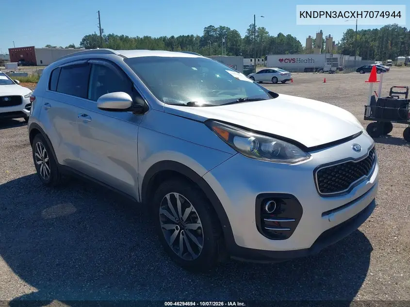 KIA SPORTAGE 2017, VIN KNDPN3ACXH7074944
