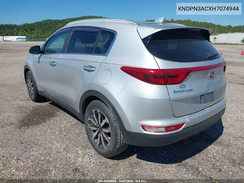 2017 KIA SPORTAGE VIN KNDPN3ACXH7074944 — фото 3