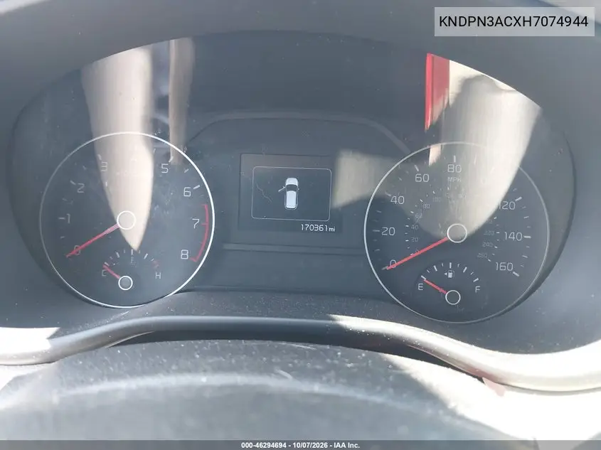 2017 KIA SPORTAGE VIN KNDPN3ACXH7074944 — фото 7