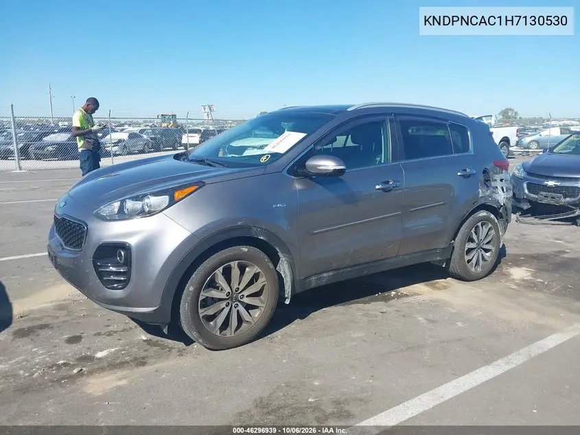 2017 KIA SPORTAGE VIN KNDPNCAC1H7130530 — фото 2