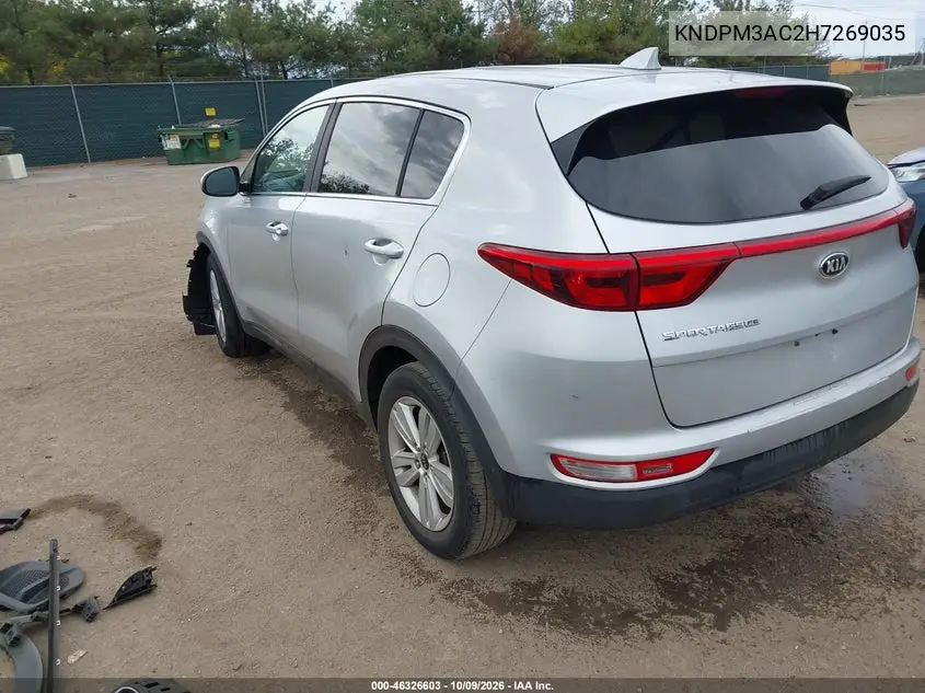 2017 KIA SPORTAGE VIN KNDPM3AC2H7269035 — фото 3