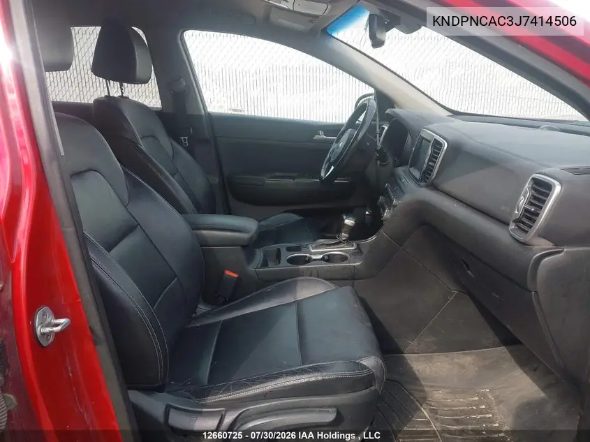 2018 KIA SPORTAGE VIN KNDPNCAC3J7414506 — фото 5