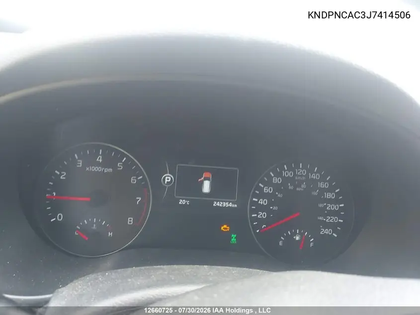 2018 KIA SPORTAGE VIN KNDPNCAC3J7414506 — фото 7