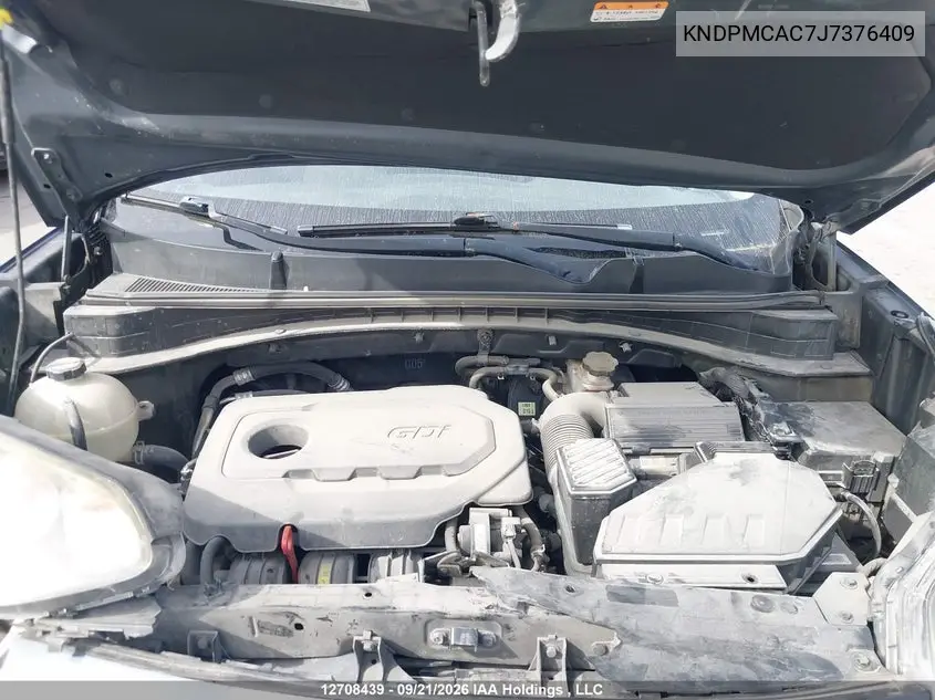 2018 KIA SPORTAGE VIN KNDPMCAC7J7376409 — фото 10