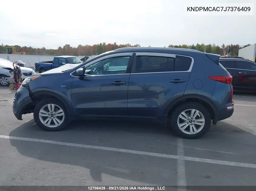 2018 KIA SPORTAGE VIN KNDPMCAC7J7376409 — фото 14