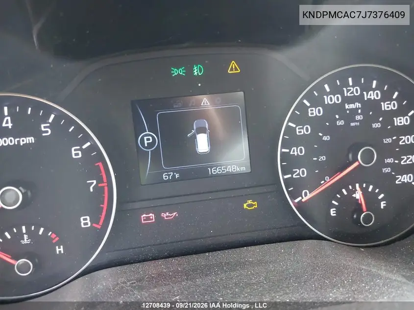 2018 KIA SPORTAGE VIN KNDPMCAC7J7376409 — фото 15
