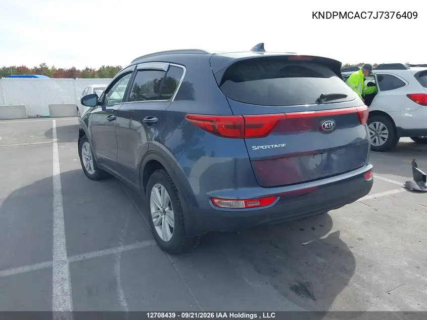 2018 KIA SPORTAGE VIN KNDPMCAC7J7376409 — фото 3