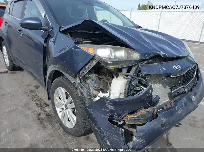 2018 KIA SPORTAGE VIN KNDPMCAC7J7376409 — фото 6
