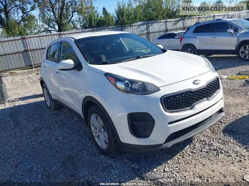 KIA SPORTAGE 2018, VIN KNDPM3AC0J7358057