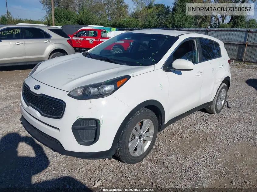 2018 KIA SPORTAGE VIN KNDPM3AC0J7358057 — фото 2