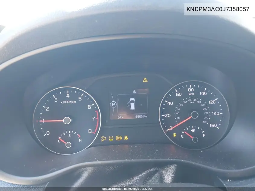 2018 KIA SPORTAGE VIN KNDPM3AC0J7358057 — фото 7