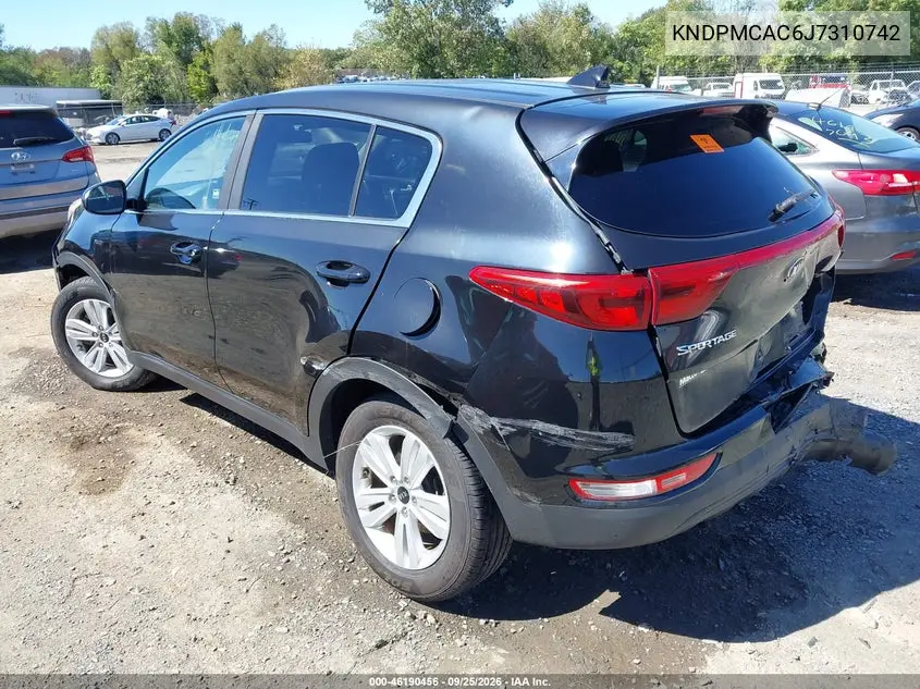 2018 KIA SPORTAGE VIN KNDPMCAC6J7310742 — фото 3
