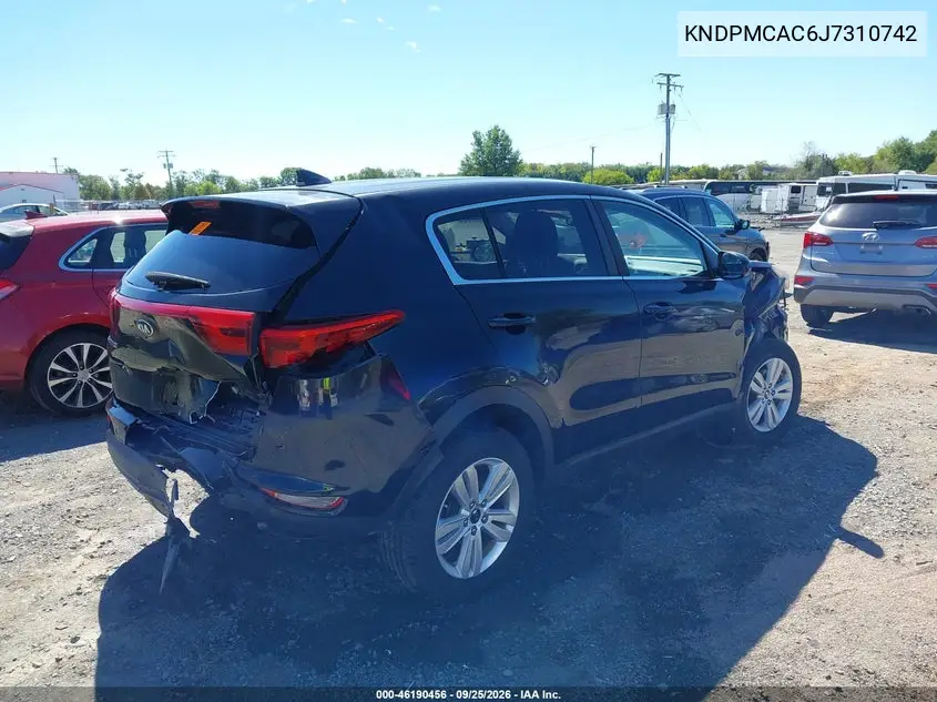2018 KIA SPORTAGE VIN KNDPMCAC6J7310742 — фото 4
