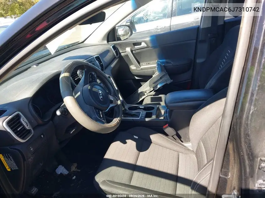 2018 KIA SPORTAGE VIN KNDPMCAC6J7310742 — фото 5