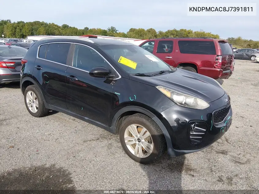 KIA SPORTAGE 2018, VIN KNDPMCAC8J7391811