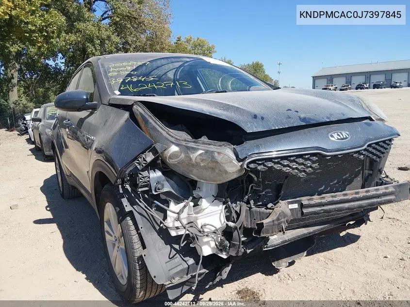 KIA SPORTAGE 2018, VIN KNDPMCAC0J7397845