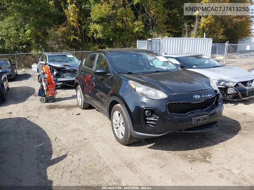 KIA SPORTAGE 2018, VIN KNDPMCAC7J7413250