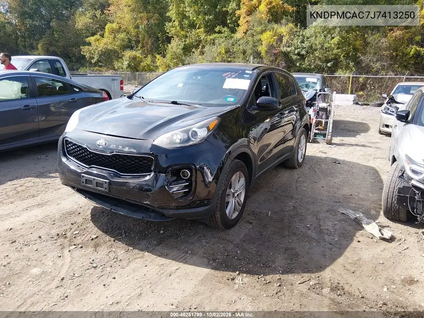 2018 KIA SPORTAGE VIN KNDPMCAC7J7413250 — фото 2