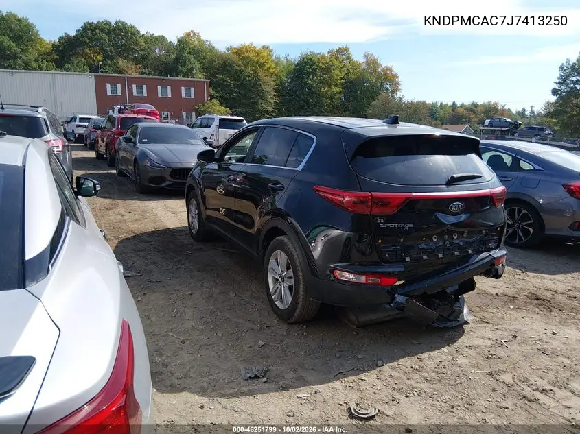 2018 KIA SPORTAGE VIN KNDPMCAC7J7413250 — фото 3