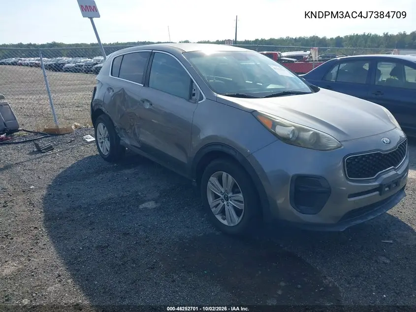 KIA SPORTAGE 2018, VIN KNDPM3AC4J7384709