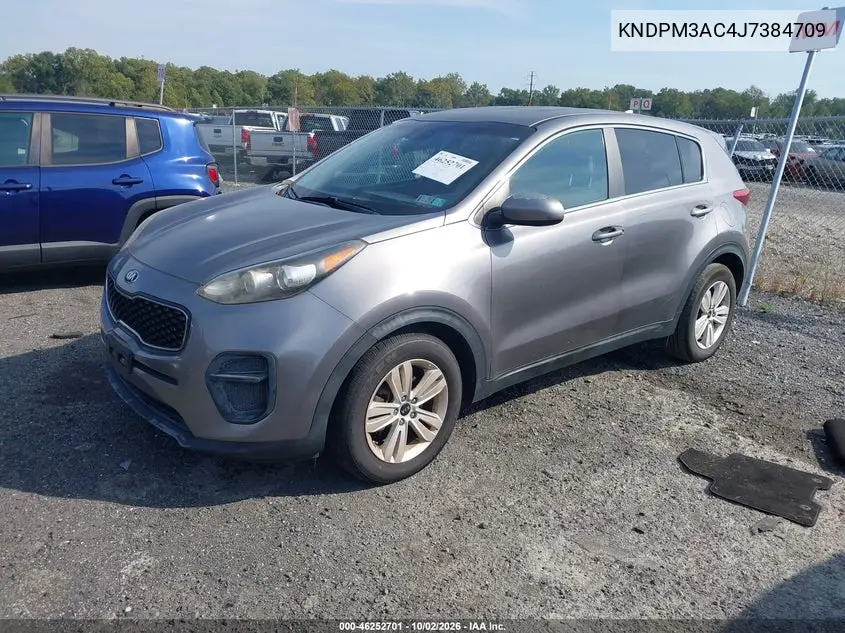 2018 KIA SPORTAGE VIN KNDPM3AC4J7384709 — фото 2