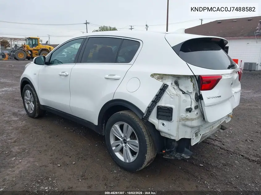2018 KIA SPORTAGE VIN KNDPMCAC0J7488582 — фото 3
