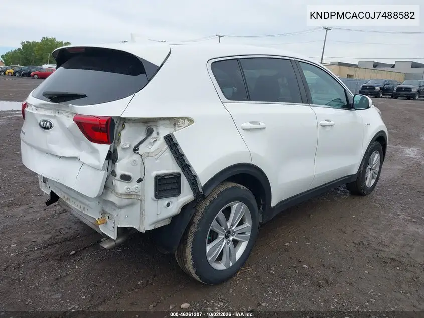 2018 KIA SPORTAGE VIN KNDPMCAC0J7488582 — фото 4
