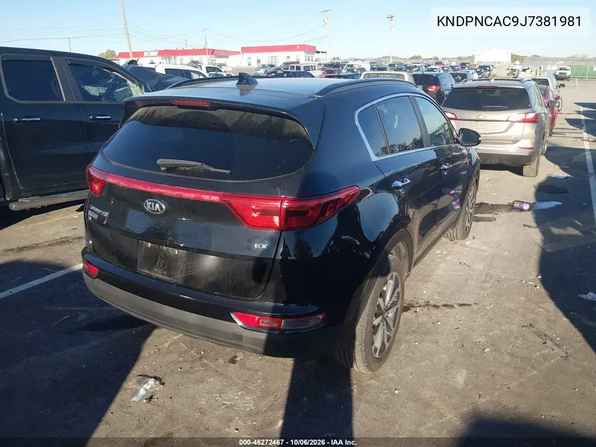 2018 KIA SPORTAGE VIN KNDPNCAC9J7381981 — фото 4