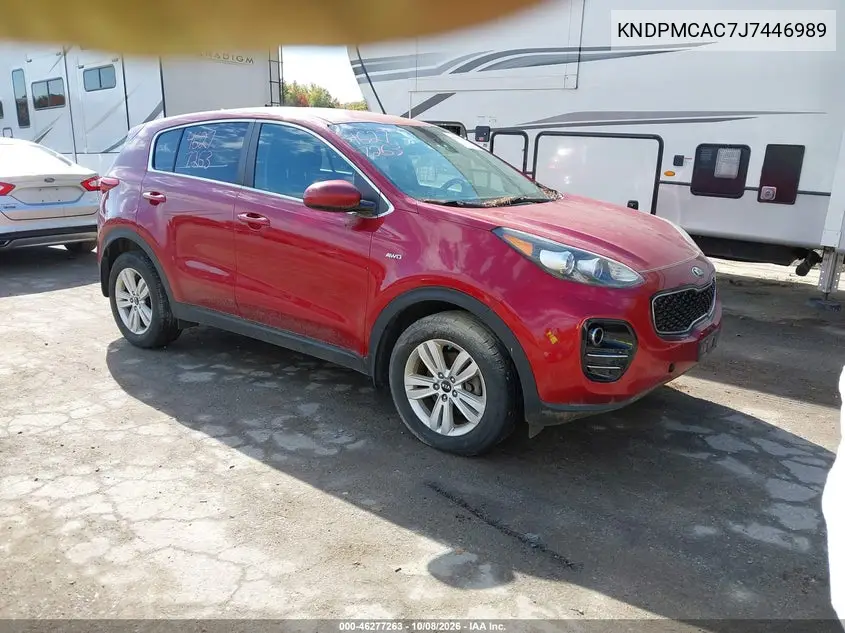 KIA SPORTAGE 2018, VIN KNDPMCAC7J7446989