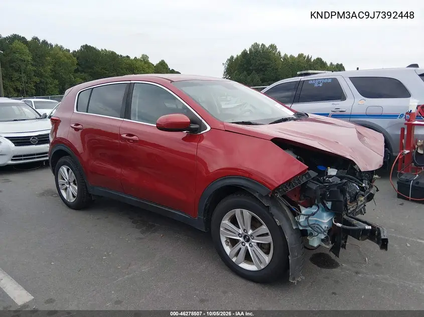 KIA SPORTAGE 2018, VIN KNDPM3AC9J7392448