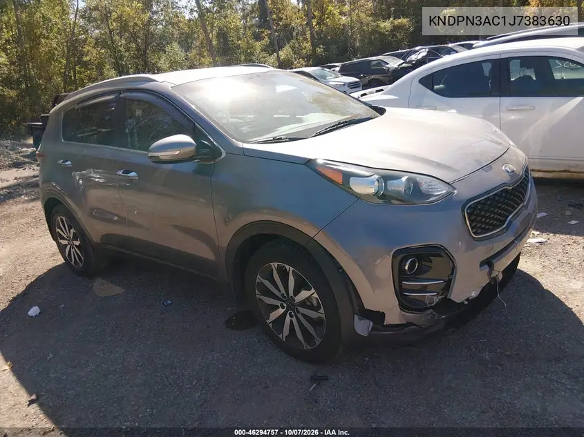 KIA SPORTAGE 2018, VIN KNDPN3AC1J7383630