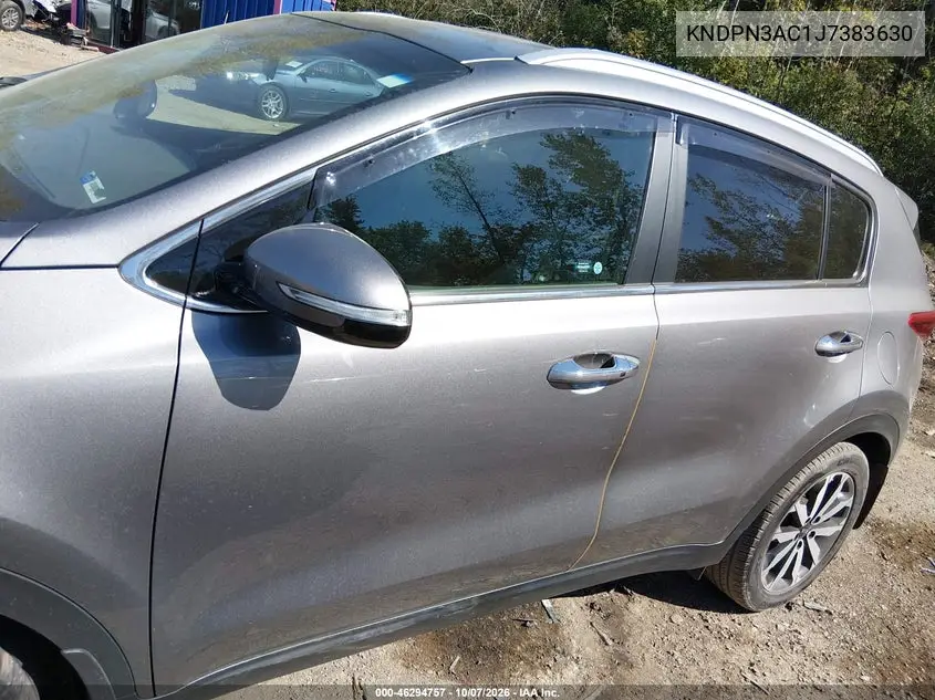 2018 KIA SPORTAGE VIN KNDPN3AC1J7383630 — фото 14