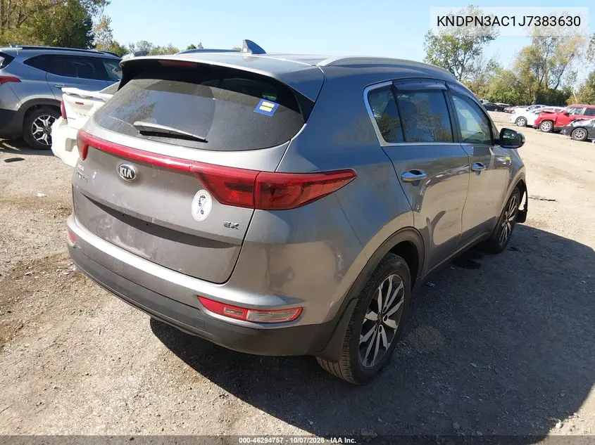 2018 KIA SPORTAGE VIN KNDPN3AC1J7383630 — фото 4