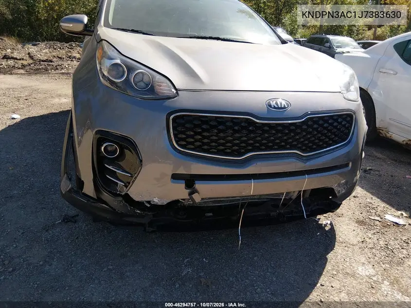 2018 KIA SPORTAGE VIN KNDPN3AC1J7383630 — фото 6