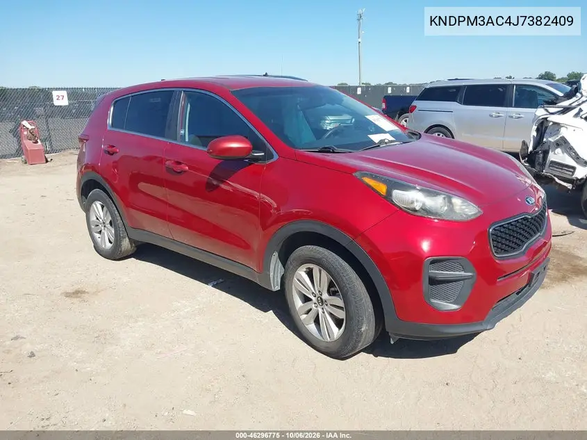 KIA SPORTAGE 2018, VIN KNDPM3AC4J7382409
