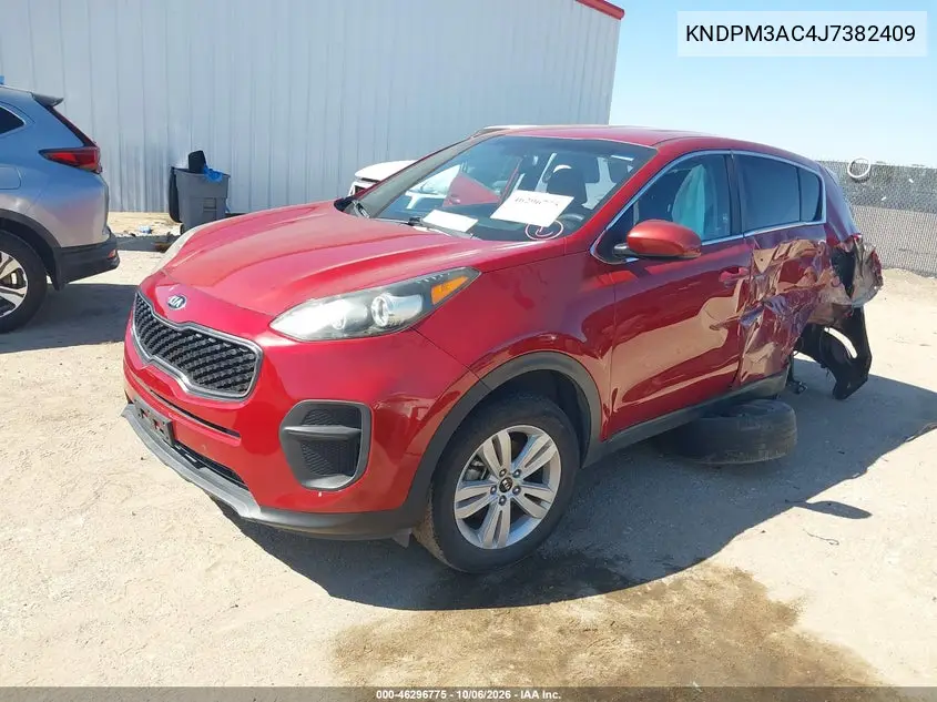 2018 KIA SPORTAGE VIN KNDPM3AC4J7382409 — фото 2