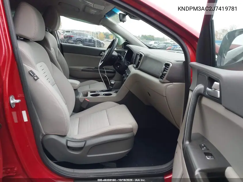 2018 KIA SPORTAGE VIN KNDPM3AC2J7419781 — фото 5