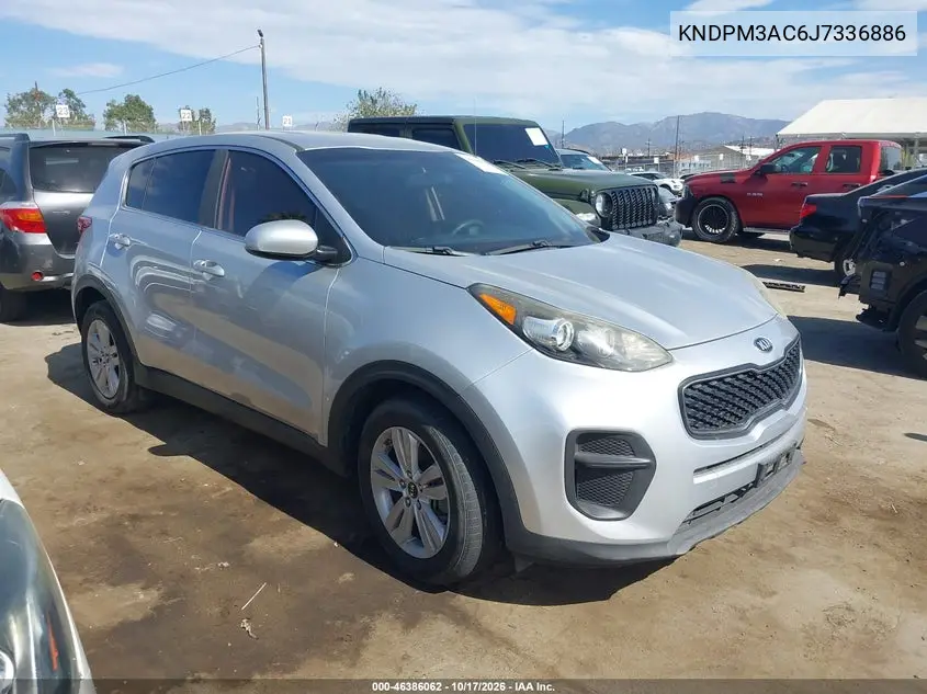 KIA SPORTAGE 2018, VIN KNDPM3AC6J7336886