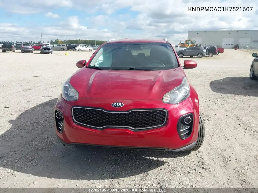 2019 KIA SPORTAGE VIN KNDPMCAC1K7521607 — фото 11