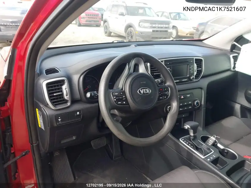 2019 KIA SPORTAGE VIN KNDPMCAC1K7521607 — фото 18
