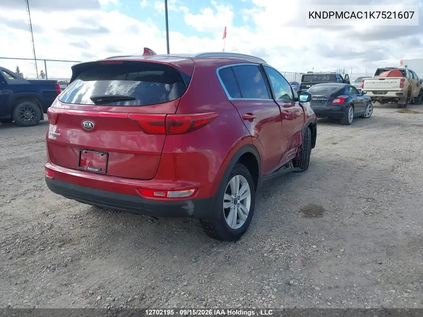 2019 KIA SPORTAGE VIN KNDPMCAC1K7521607 — фото 4