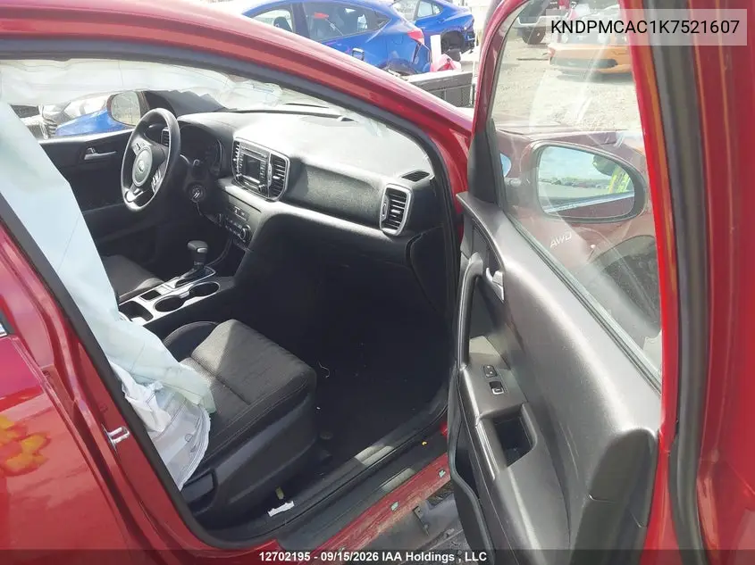 2019 KIA SPORTAGE VIN KNDPMCAC1K7521607 — фото 5