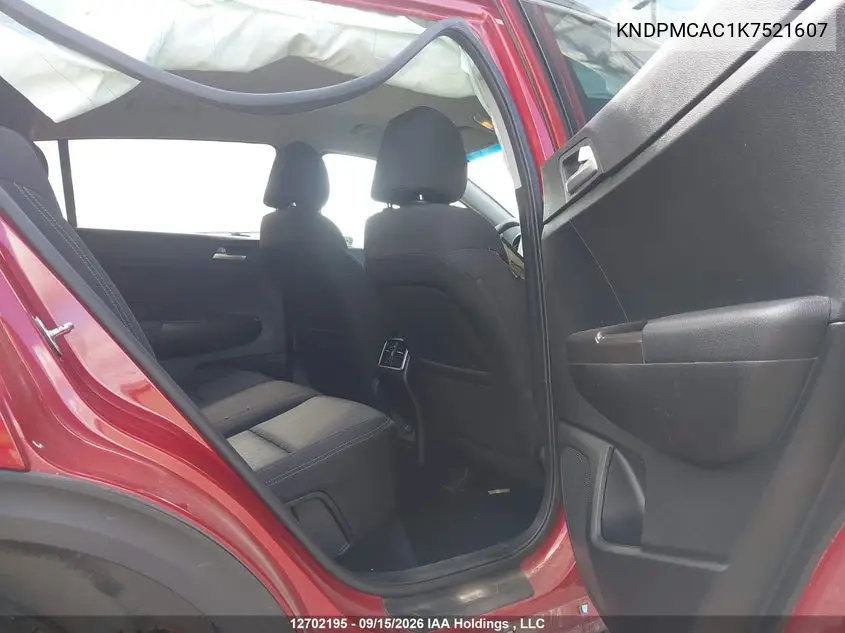 2019 KIA SPORTAGE VIN KNDPMCAC1K7521607 — фото 8