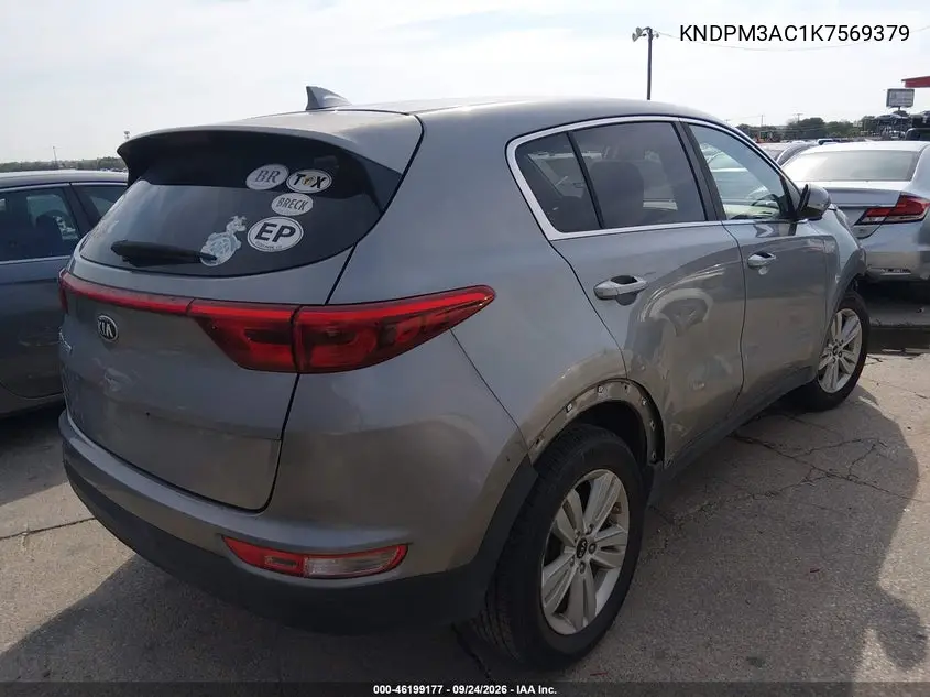 2019 KIA SPORTAGE VIN KNDPM3AC1K7569379 — фото 4